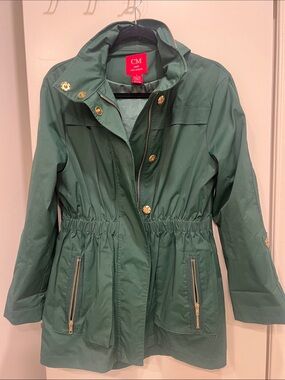 CM Green Drawstring Waist Utility Jacket